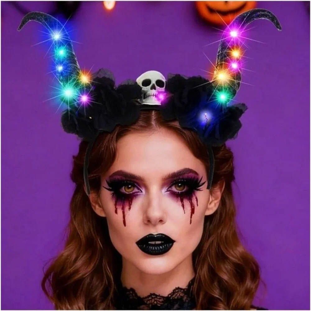 LED Light Up Eve Horizon Flower Headband Led Costume Headpiece NWT 3 modes